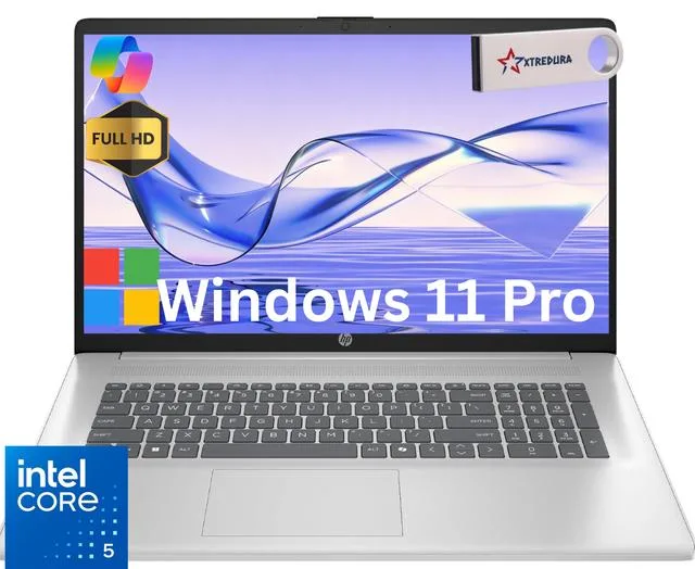 HP HP 17 AI PC Laptop Intel Core 5 120U 24GB 512GB SSD Windows 11 Pro — photo du produit