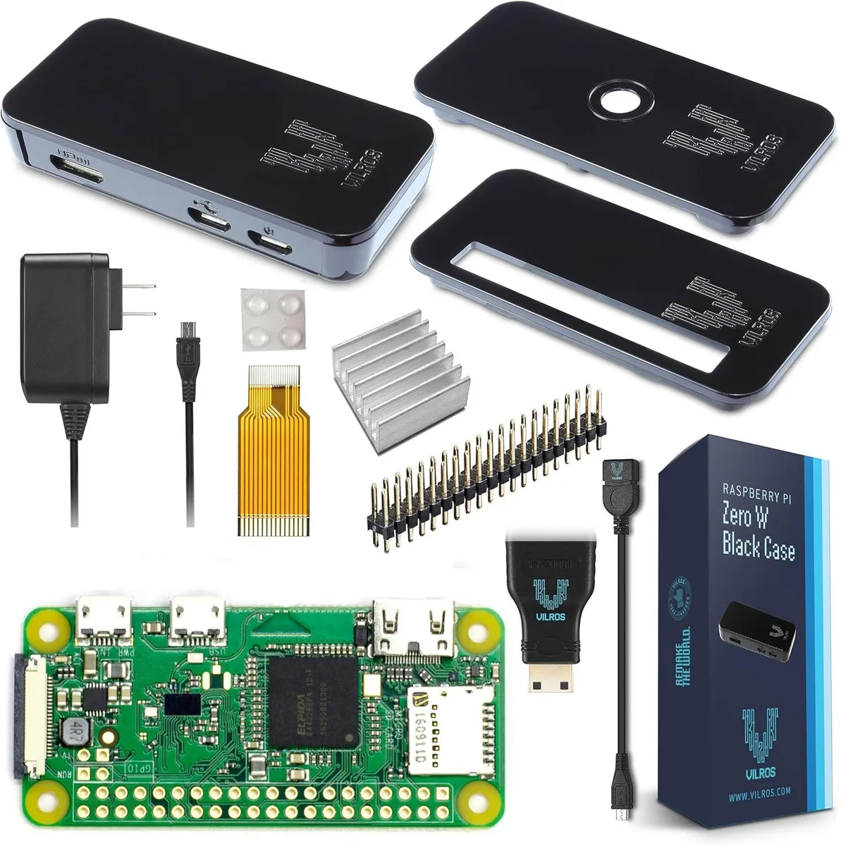 MCDODO MCDODO Raspberry Pi Zero W Basic Starter Kit Black Plastic Case — 商品照片