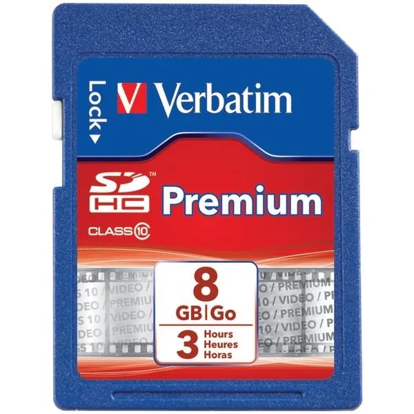 VERBATIM VERBATIM 96318 8 GB Class 10 SDHC card — 商品照片
