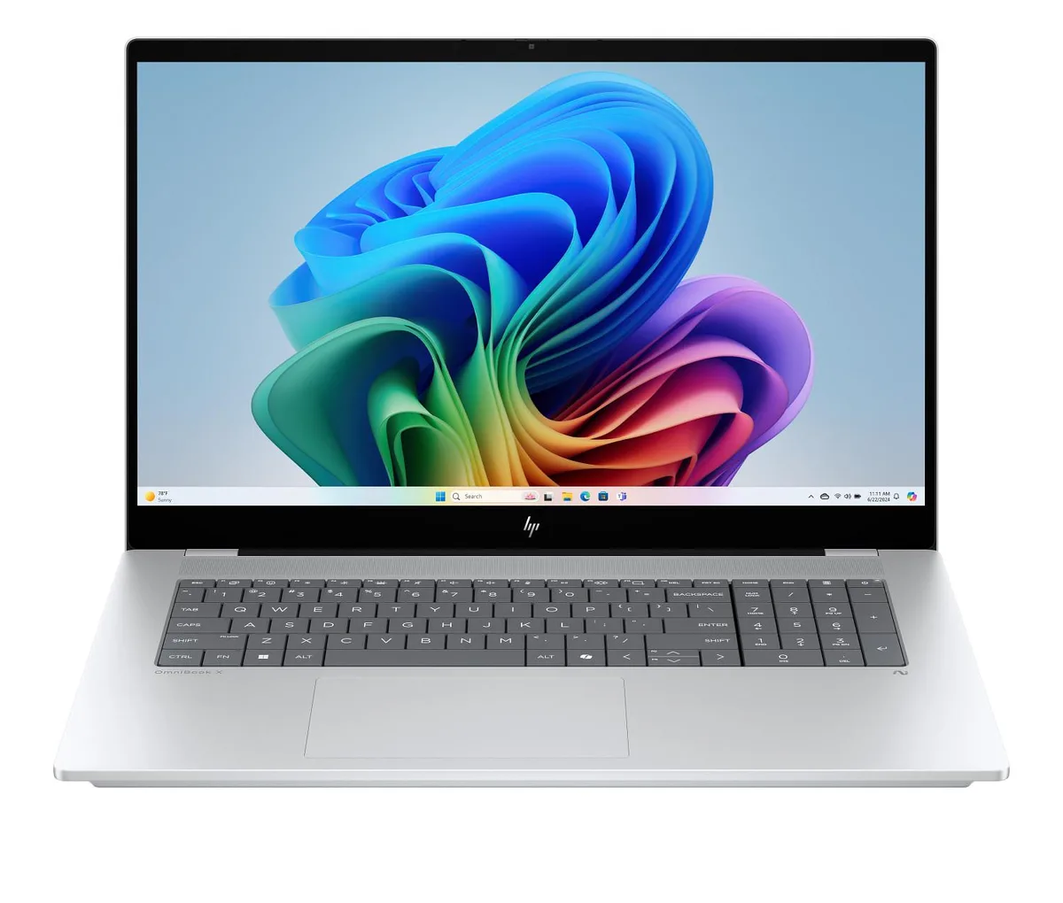HP HP OmniBook X laptop Intel Core Ultra 7 256V 16 GB 1 TB RTX 4050 17.3" FHD touch — φωτογραφία προϊόντος