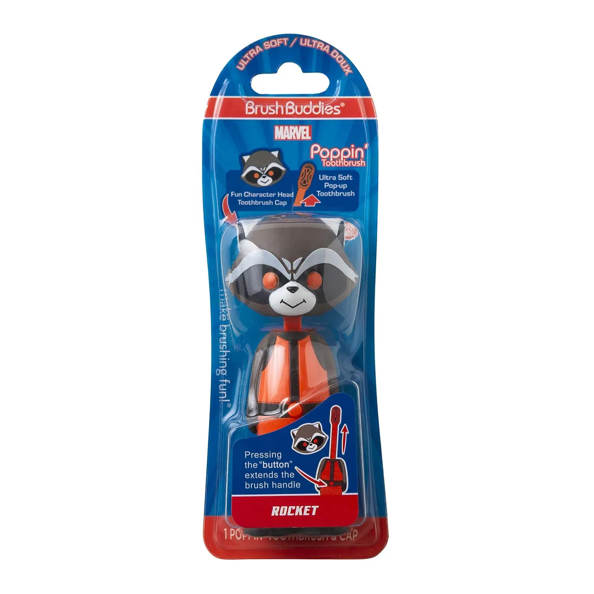  Brush Buddies Rocket Toothbrush Marvel Poppin' Brown 32777 — product photo