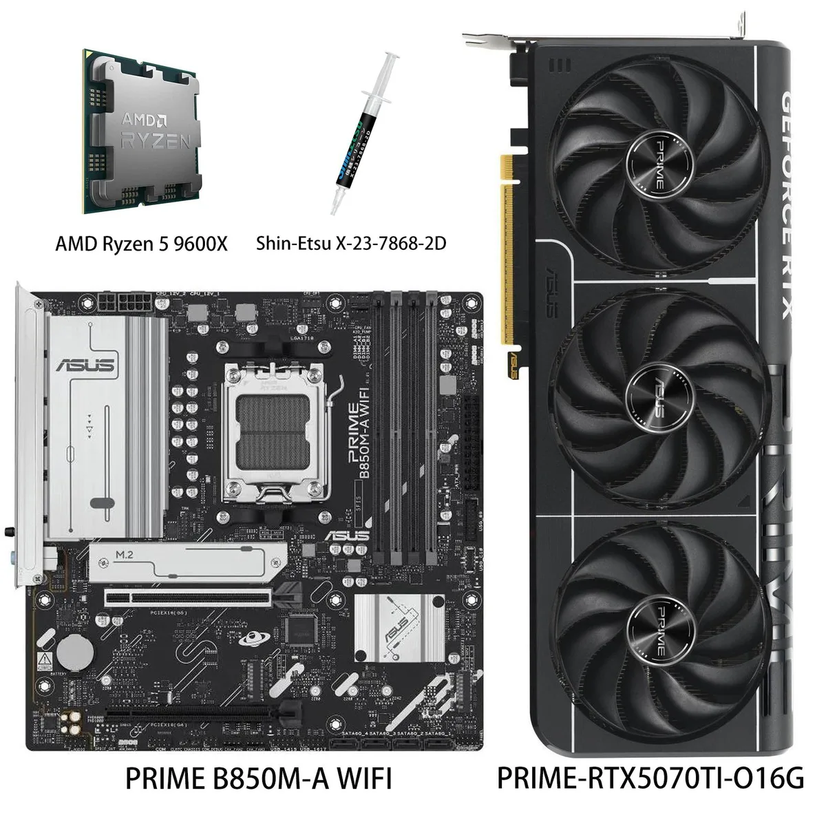 ASUS ASUS PRIME GeForce RTX 5070 Ti 16GB graphics card — photo du produit