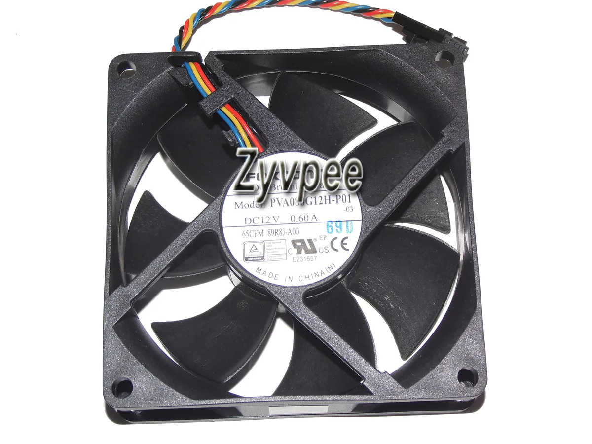 Zyvpee Zyvpee PVA080G12H 80*25mm 12V 0.6A 4-Pin PWM Case Fan — ภาพสินค้า