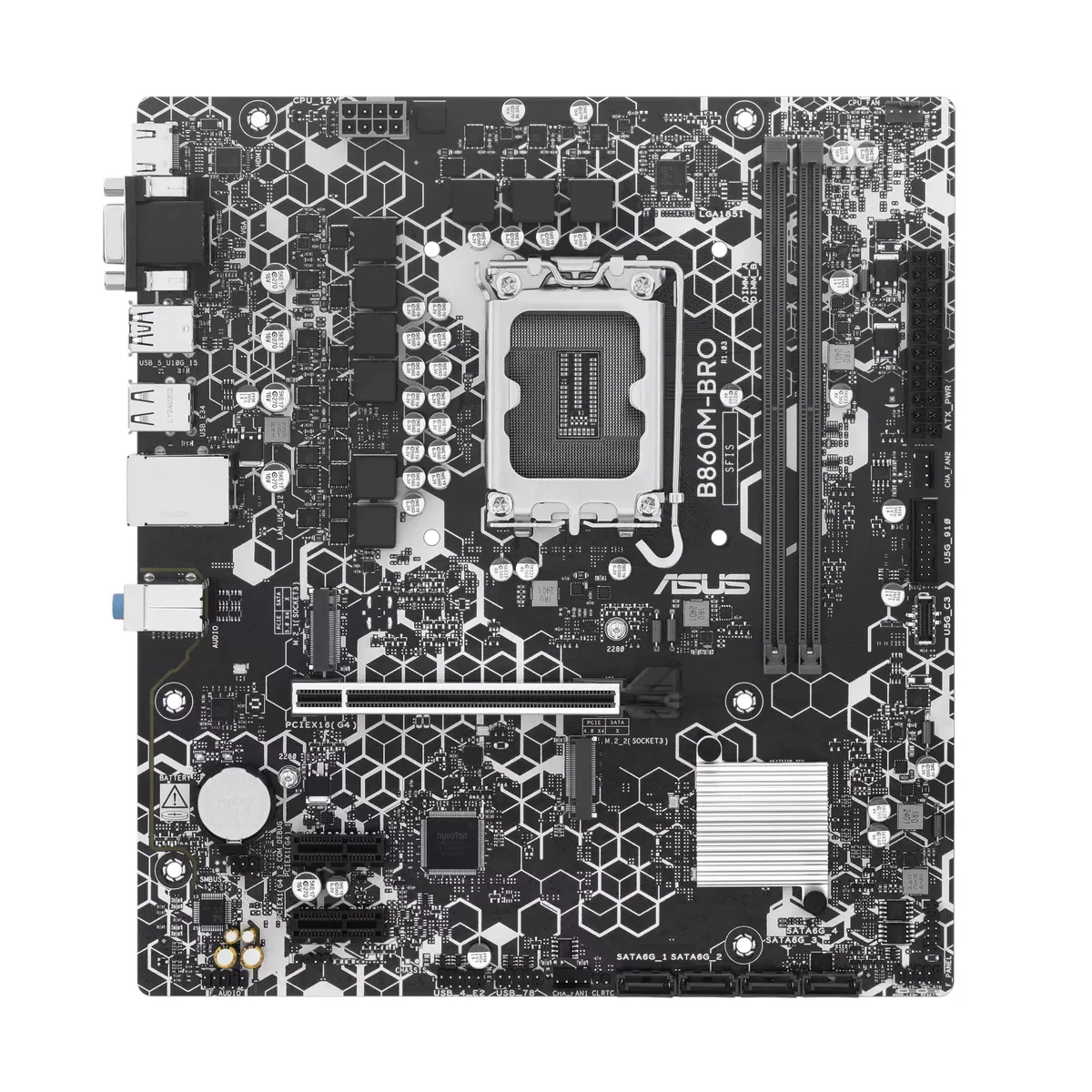 ASUS ASUS B860M-BRO Intel B860 (LGA1851) mATX motherboard — product photo