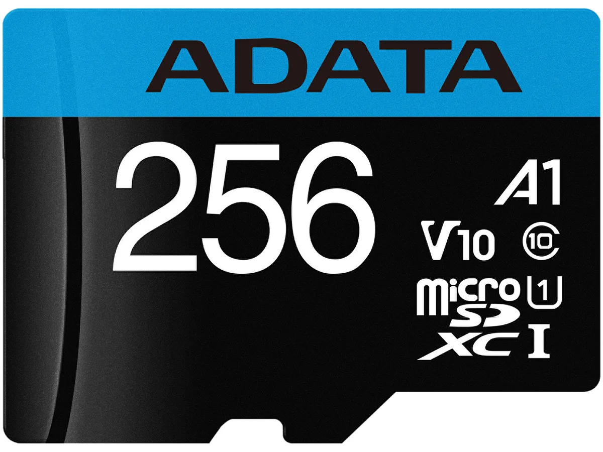 ADATA ADATA AUSDX256GUICL10A1-RA 256GB microSDXC UHS-I Class 10 V10 A1 memory card — vörumynd
