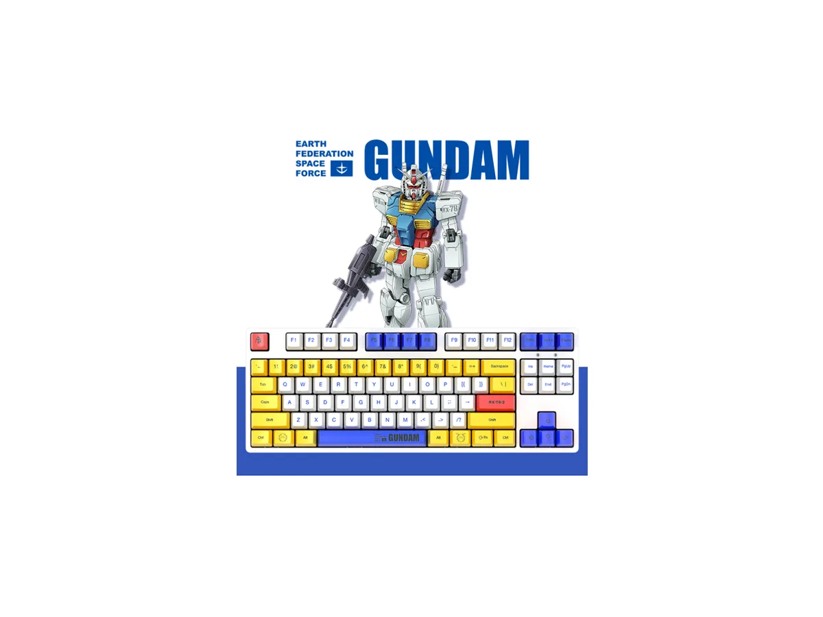 iKBC iKBC GUNDAM RX-78-2 Limited 87 Wireless Cherry MX Brown 2.4GHz gaming keyboard — foto do produto