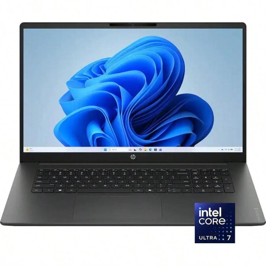 HP HP OmniBook 3 laptop Intel Core Ultra 7 255U 16GB 1TB 17.3" FHD Mica Silver — product photo