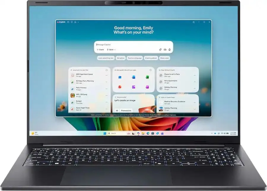 Acer America Acer America Swift Go 16 AI 16.0" Touchscreen AMD Ryzen AI 9 465 32GB 1TB Black — 제품 사진