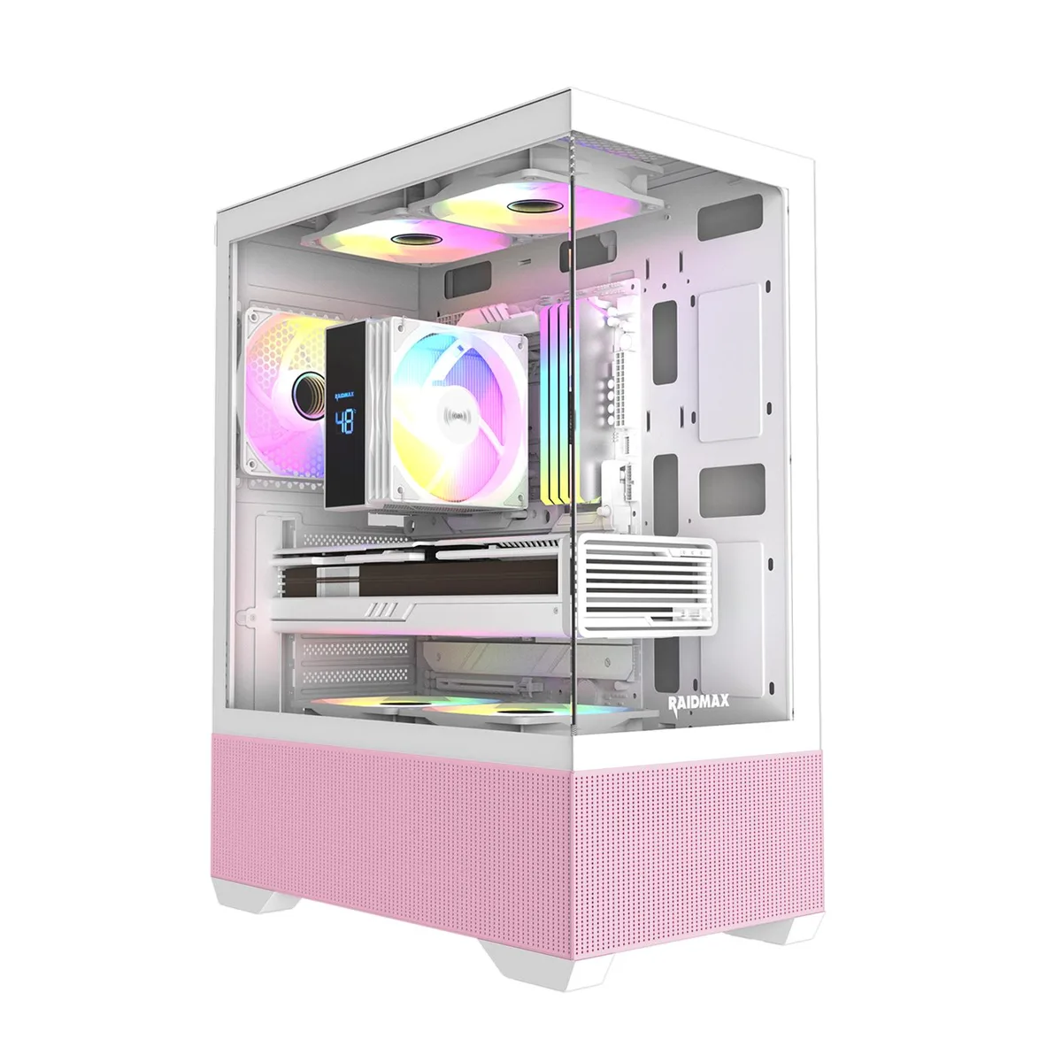 Raidmax Raidmax i802 VIBE Pink ATX Mid Tower PC Case — photo du produit