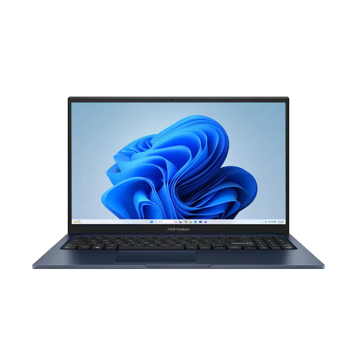 Blue 15.6 inch ASUS VivoBook laptop closed lid matte finish
