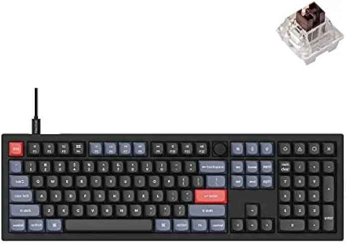 TAURKENAM TAURKENAM 108 Keys Mechanical Gaming Keyboard Brown Switch Knob Version — Produktfoto
