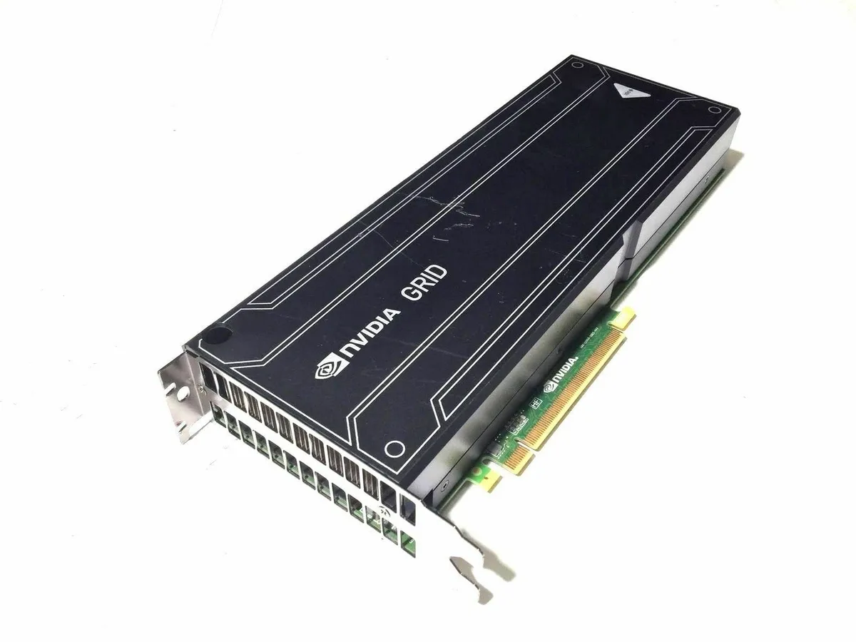 NVIDIA Grid K520 graphics card with dual-slot cooler and PCIe 3.0 x16 connector