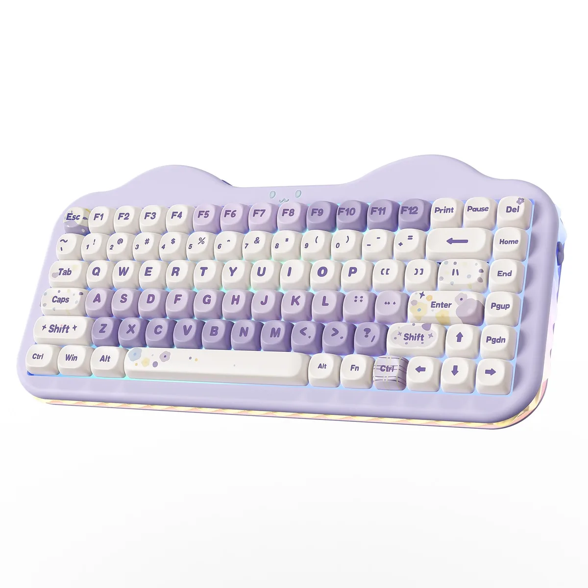 YUNZII YUNZII C75 75% Wireless Mechanical Keyboard Purple Candy Switch — product photo
