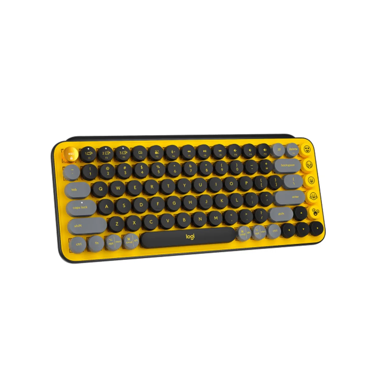 Logitech Logitech POP Keys Mechanical Wireless Gaming Keyboard Yellow 87 keys Bluetooth 5.1 — 商品写真