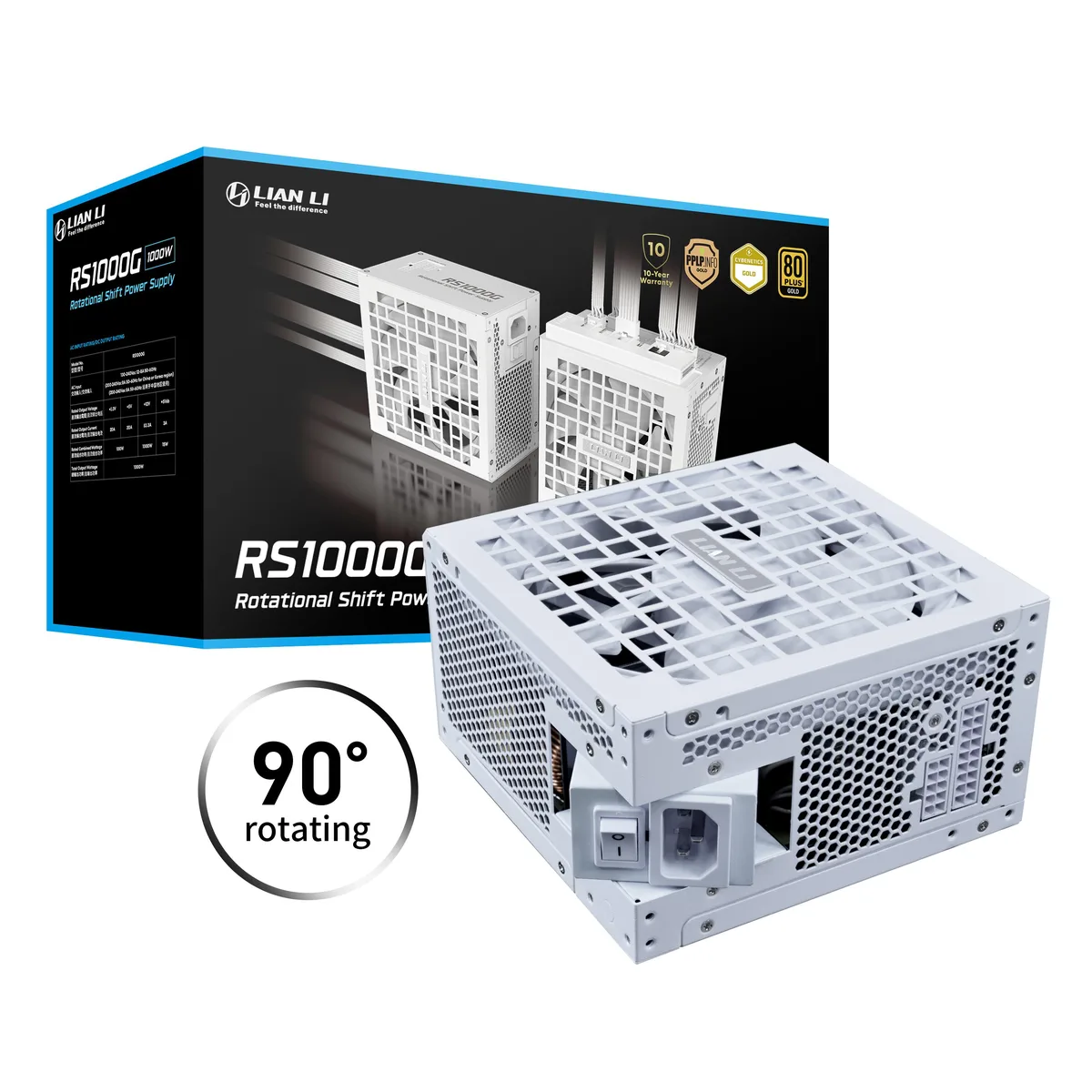 Lian Li Lian Li RS1000G.WH 1000 W ATX 3.1 power supply — product photo
