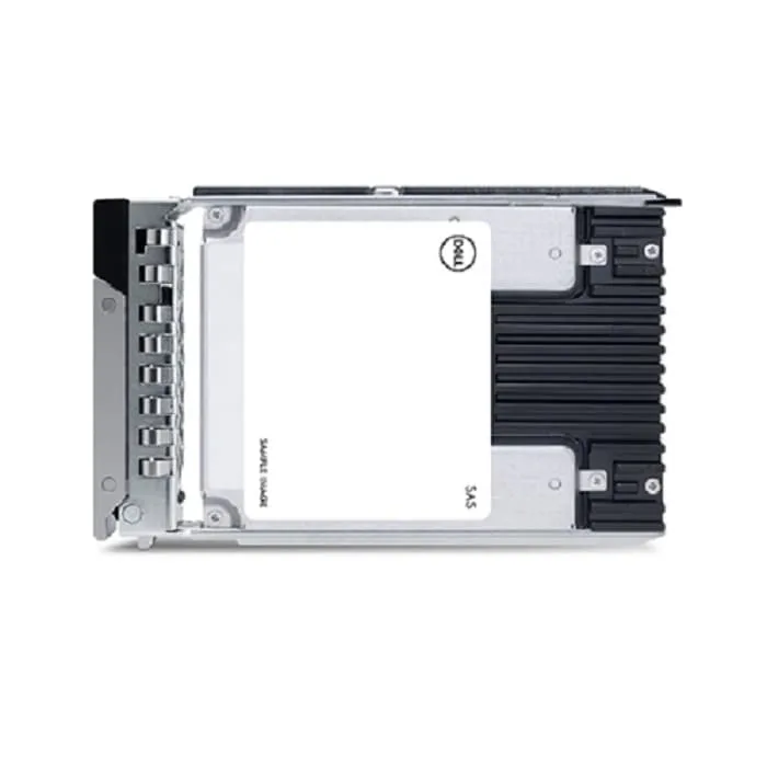 Silver 2.5 inch SAS solid state drive with label