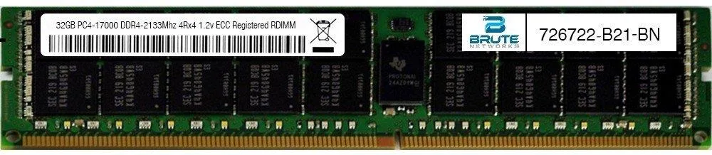 Brute Networks Brute Networks 32GB DDR4-2133 ECC LRDIMM 4Rx4 1.2V CL15 — photo du produit