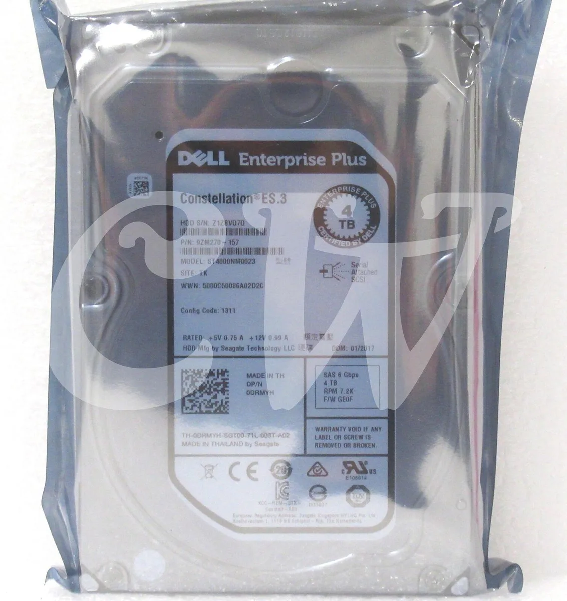 DELL DELL ST4000NM0023 4TB 7200RPM SAS 3.5in internal hard drive — 商品写真