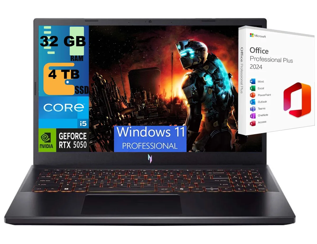 Black 15.6 inch gaming laptop closed lid matte finish