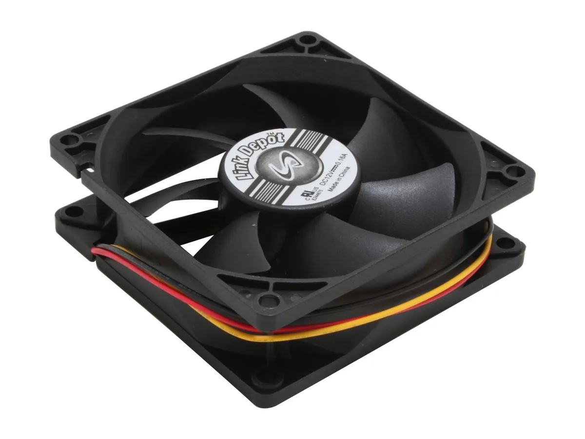 Link Depot Corp. Link Depot Corp. FAN-8025-B 80mm 3000 RPM 38.2 CFM 32.1 dBA case fan — 제품 사진