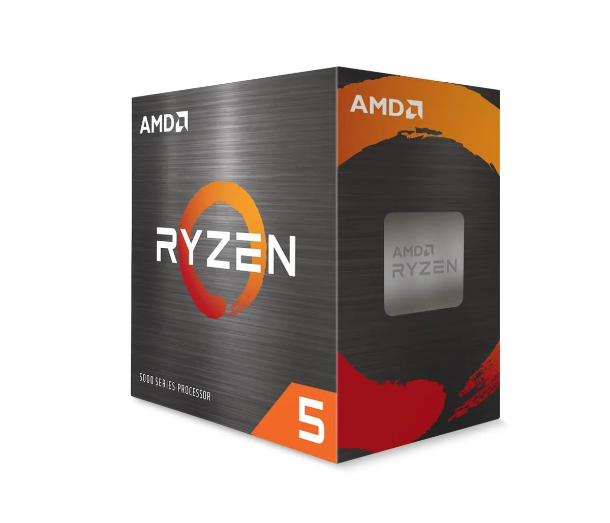 AMD Ryzen 5 5500 desktop processor with Wraith Stealth cooler in retail box