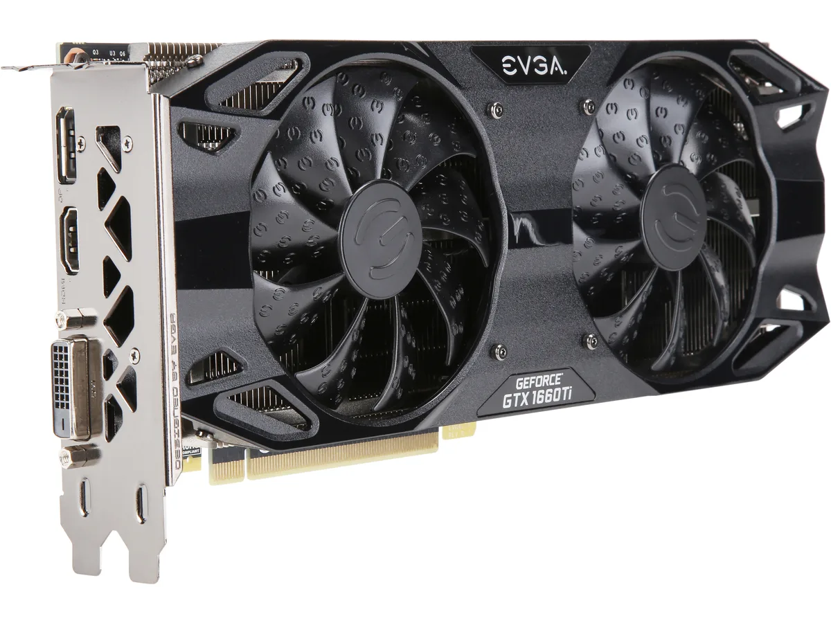 EVGA EVGA GeForce GTX 1660 Ti 06G-P4-1267-KR graphics card — produktfoto