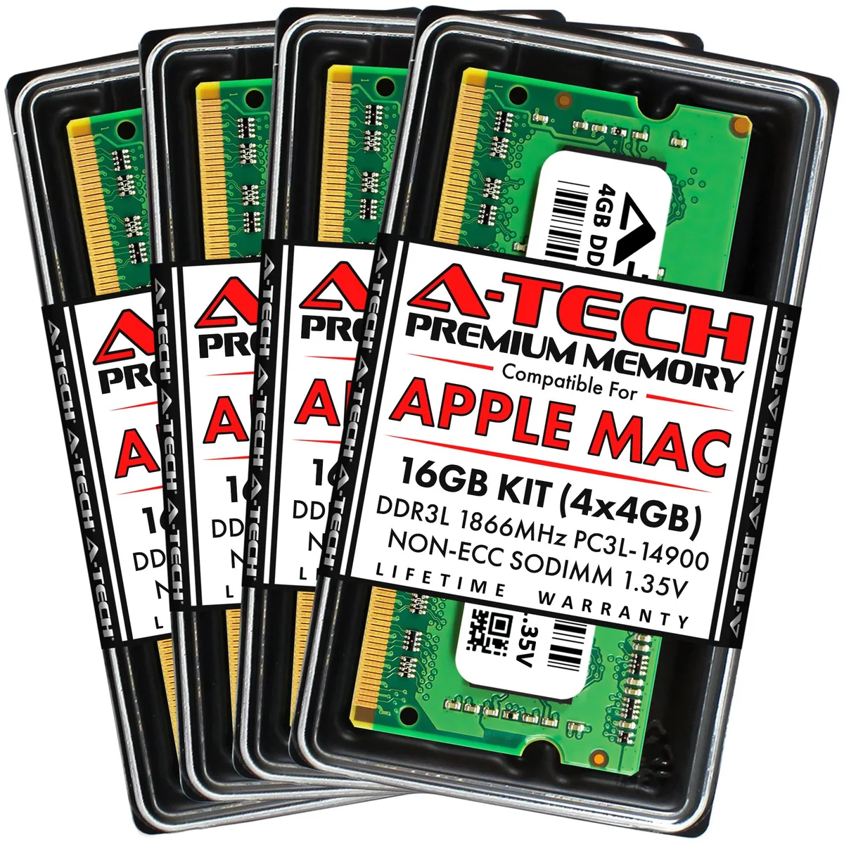 A-Tech A-Tech 16GB Kit (4x4GB) DDR3 1866MHz SODIMM 204-Pin Memory Upgrade for Apple iMac (Late 2015) — foto produk