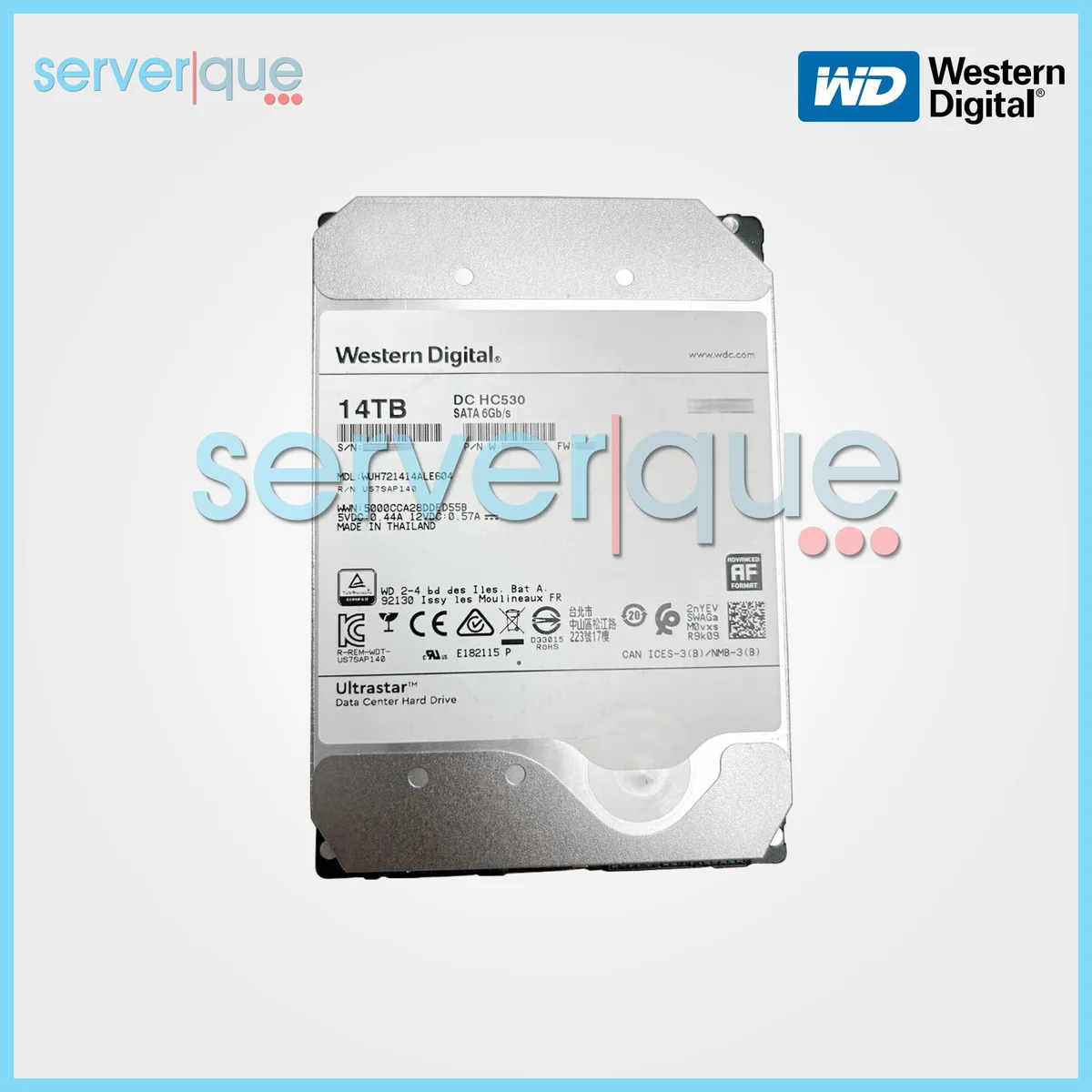 Western Digital Western Digital DC HC530 14TB 7200 RPM SATA 3.5" internal hard drive — 商品照片