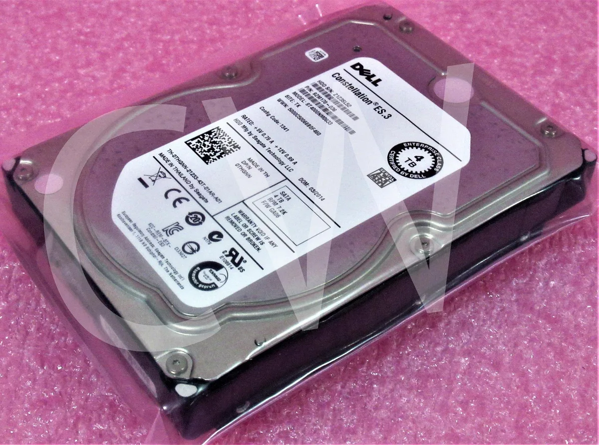 Silver 3.5 inch SATA hard drive bare unit