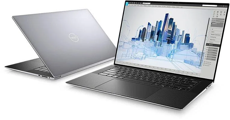 DELL DELL Precision 5560 laptop i7-11850H 8GB 256GB T1200 15.6" FHD+ Silver — photo du produit