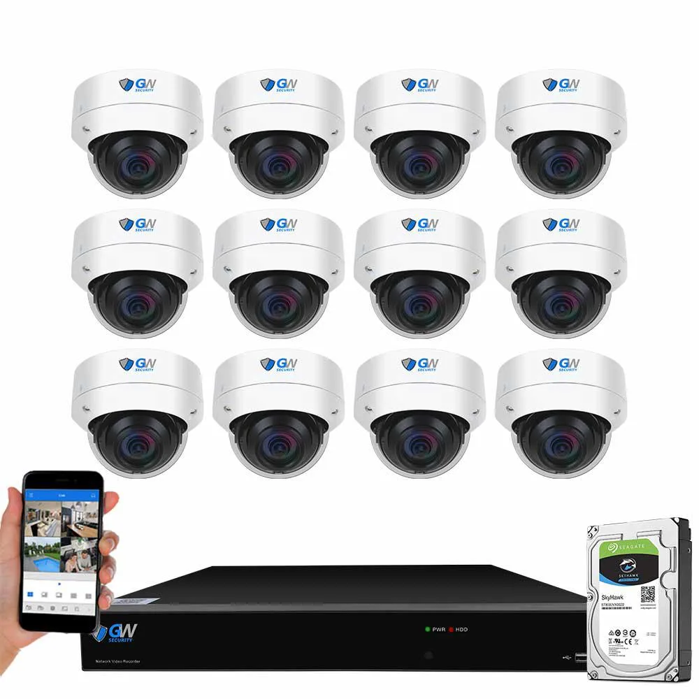 GW Security Inc. GW Security GW5516NPN 16Ch 4K NVR Kit 12Cam 2TB — product photo