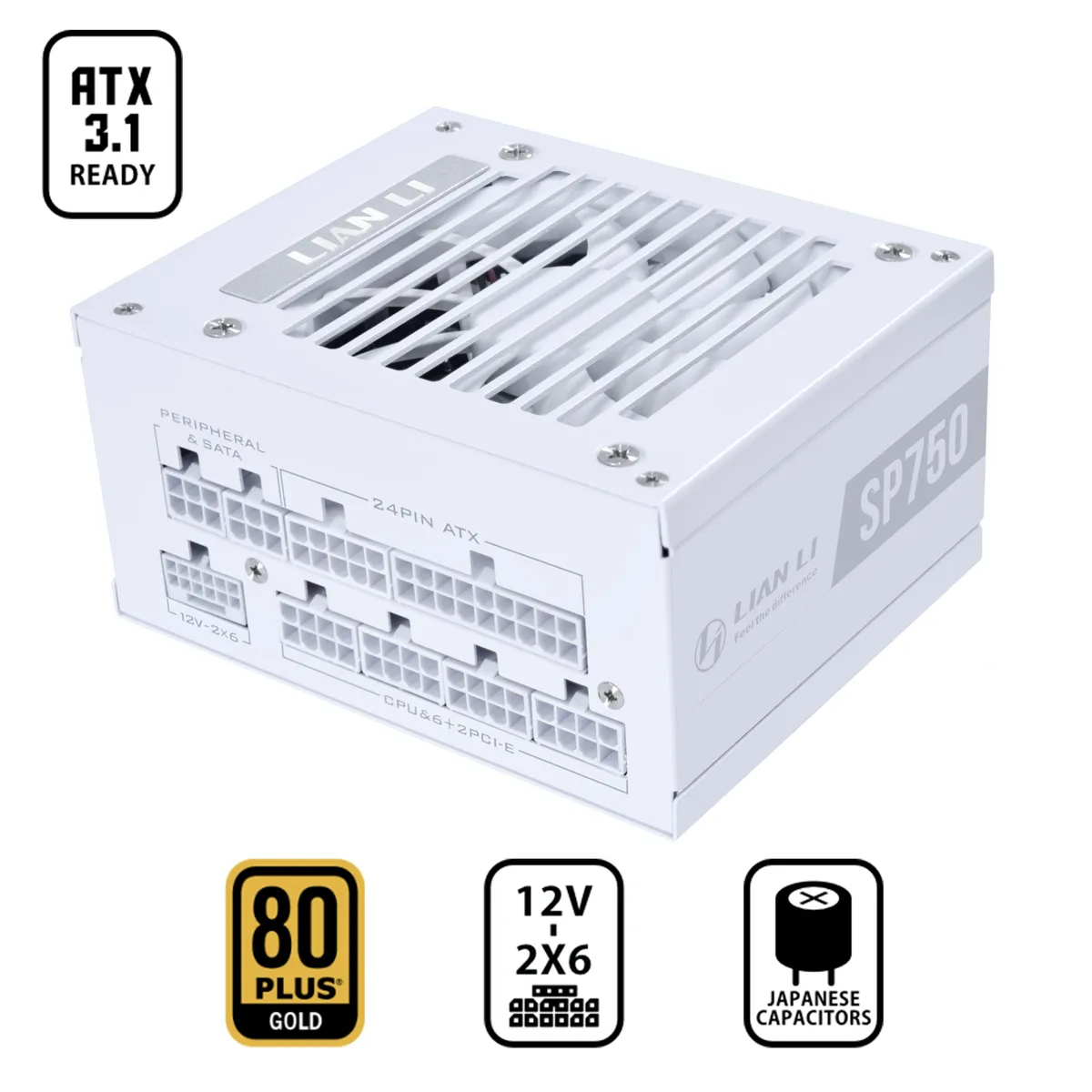 Lian Li Lian Li SP750G.W 750W SFX Power Supply White — product photo