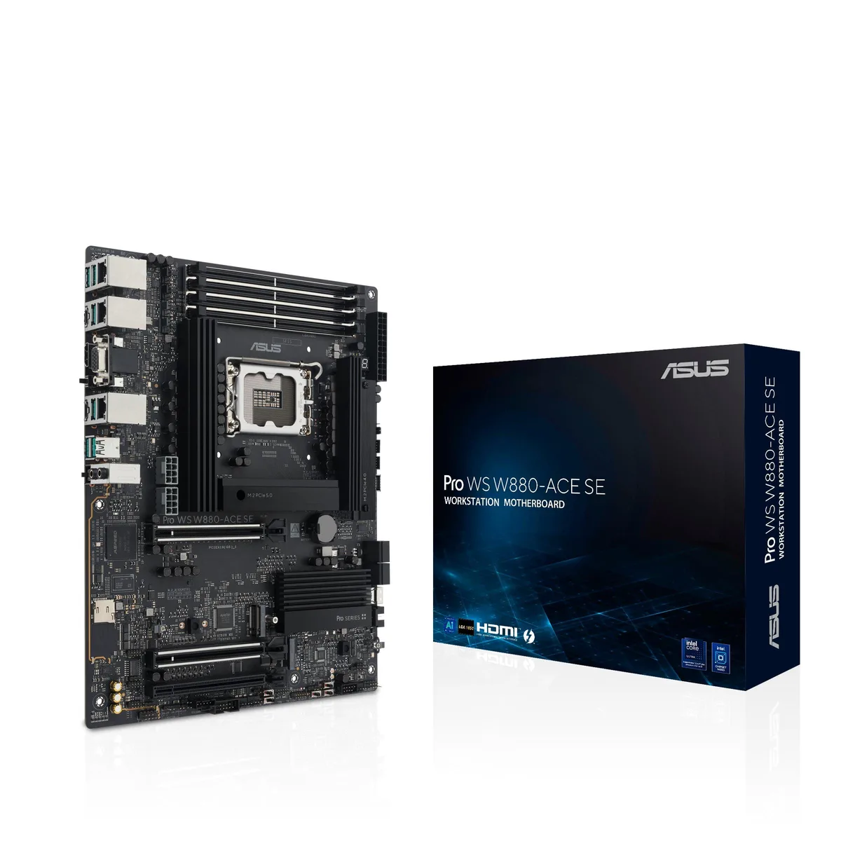 ASUS ASUS Pro WS W880-ACE SE Intel motherboard LGA 1851 DDR5 Thunderbolt — photo du produit