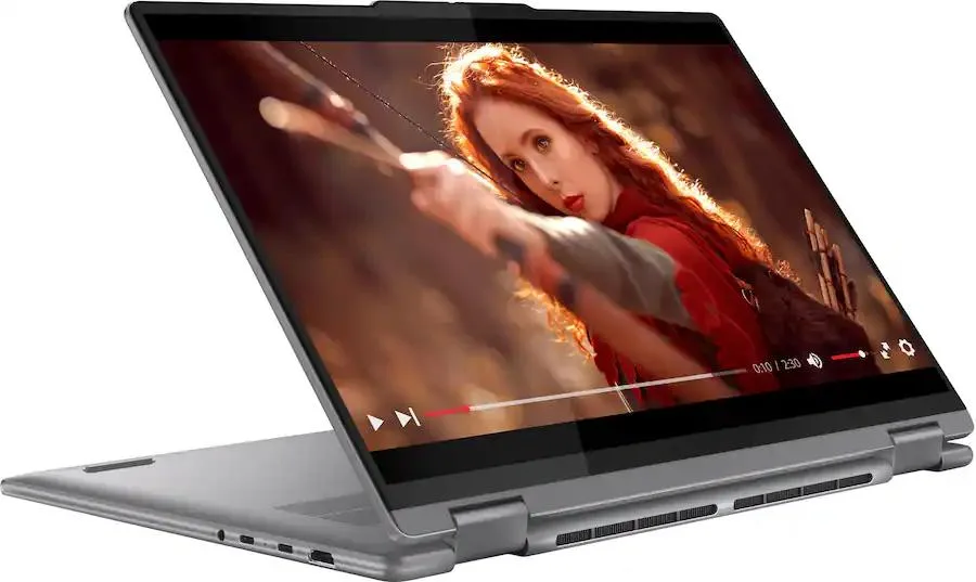 Lenovo Lenovo Yoga 7 2-in-1 16" 2K Touchscreen Laptop AMD Ryzen 7 8840HS 16GB 512GB SSD Arctic Gray — 제품 사진
