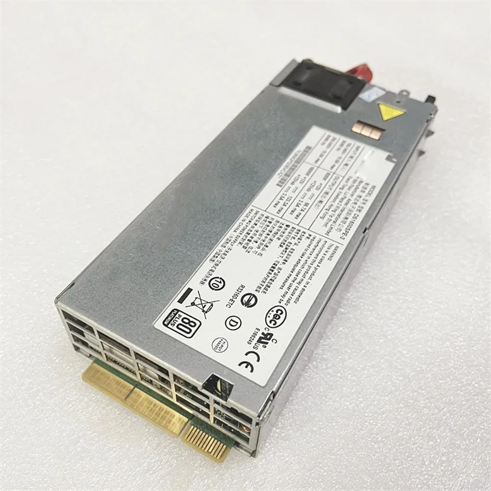 Black rectangular ATX power supply unit with ventilation grille and power socket visible