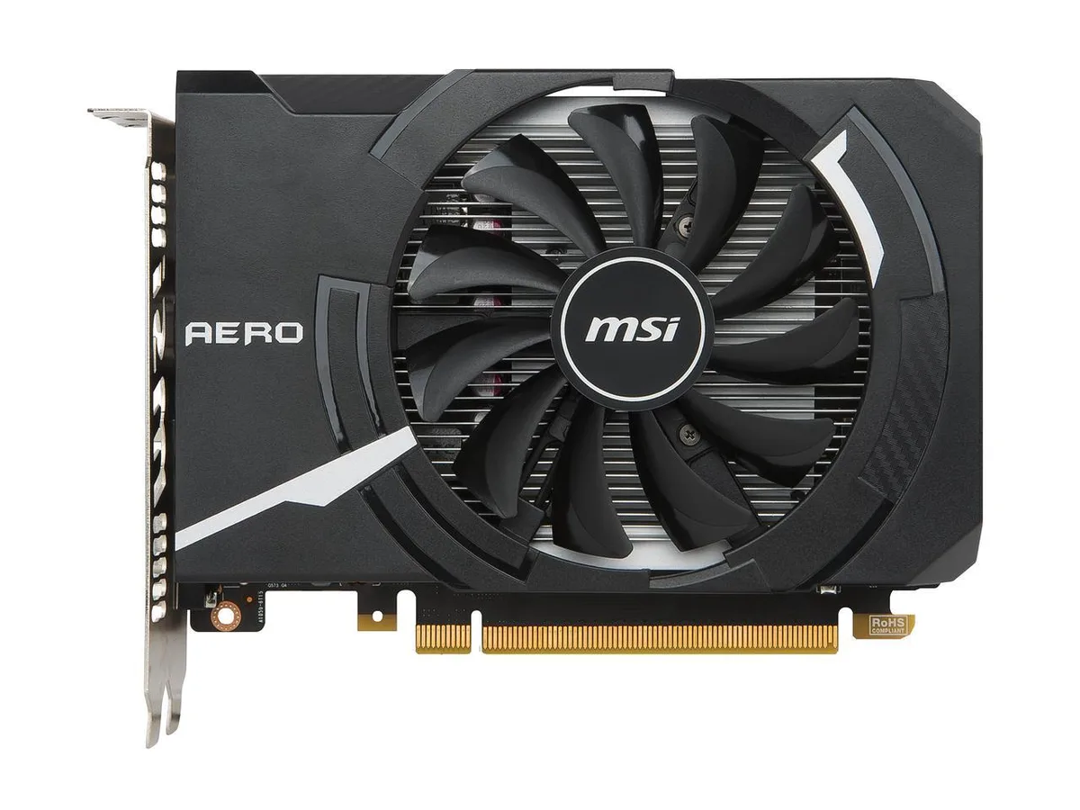MSI MSI GeForce GTX 1050 Ti AERO ITX 4G OC graphics card — 商品写真