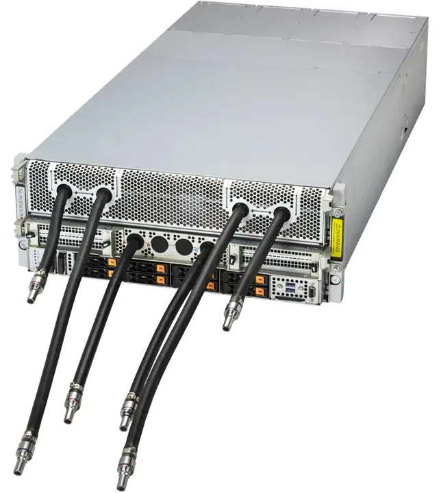 Supermicro Supermicro SYS-422GA-NBRT-LCC-G1 4U rack server dual Xeon 6960P 2.3TB DDR5 8×B200 4×1.9TB U.2 2×1.92TB M.2 — photo du produit