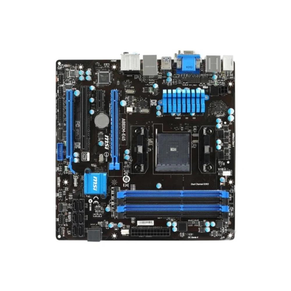 MSI MSI A88XM-E45 AMD motherboard Socket FM2/FM2+ DDR3 64GB Micro ATX — photo du produit