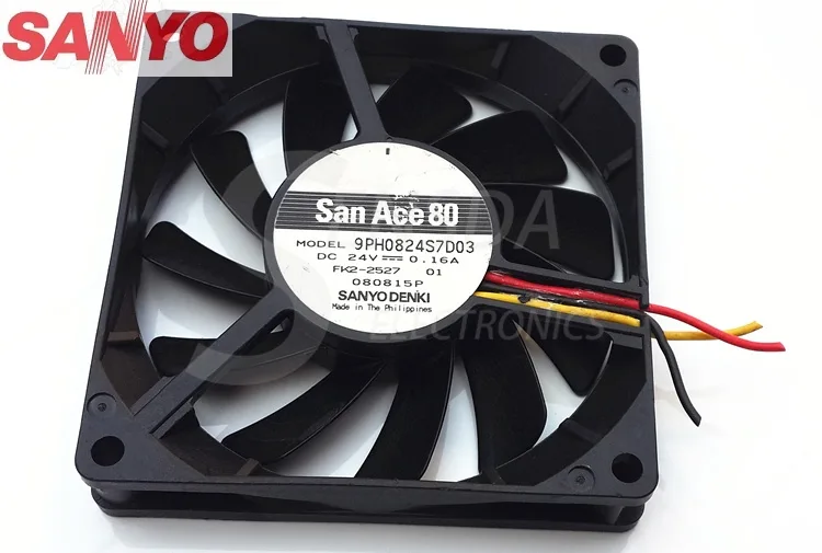 SXDOOL SXDOOL 9PH0824S7D03 8015 80mm 24V .16A case fan — product photo