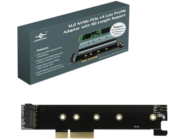 Vantec Vantec UGT-M2PC130 M.2 NVMe PCIe x4 low-profile expansion card 110mm — foto produk