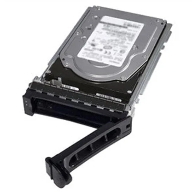Silver 2.5 inch SAS hard drive with Dell label