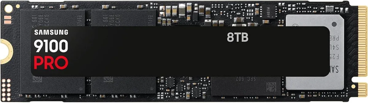 Samsung 9100 PRO M.2 2280 8TB internal SSD, bare circuit board, no heatsink
