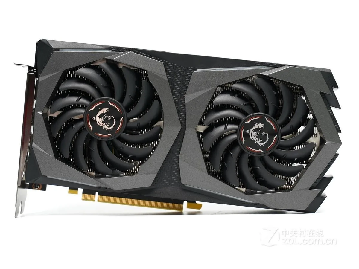 MSI GeForce RTX 2060 GAMING Z graphics card with dual-fan cooler and black metal backplate