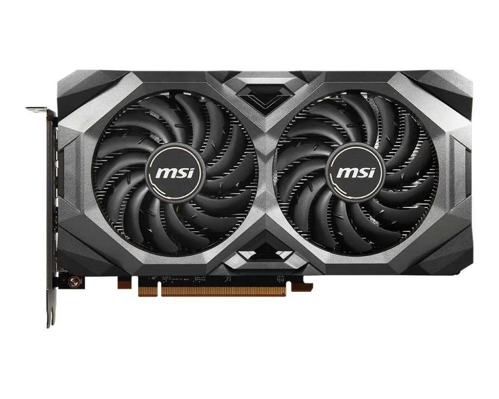 MSI Radeon RX 5600 XT MECH OC dual-fan graphics card in black and silver finish
