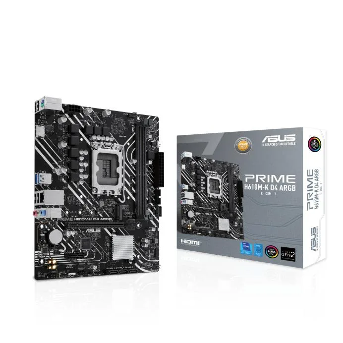 ASUS ASUS PRIME H610M-K D4 ARGB-CSM Intel motherboard — product photo