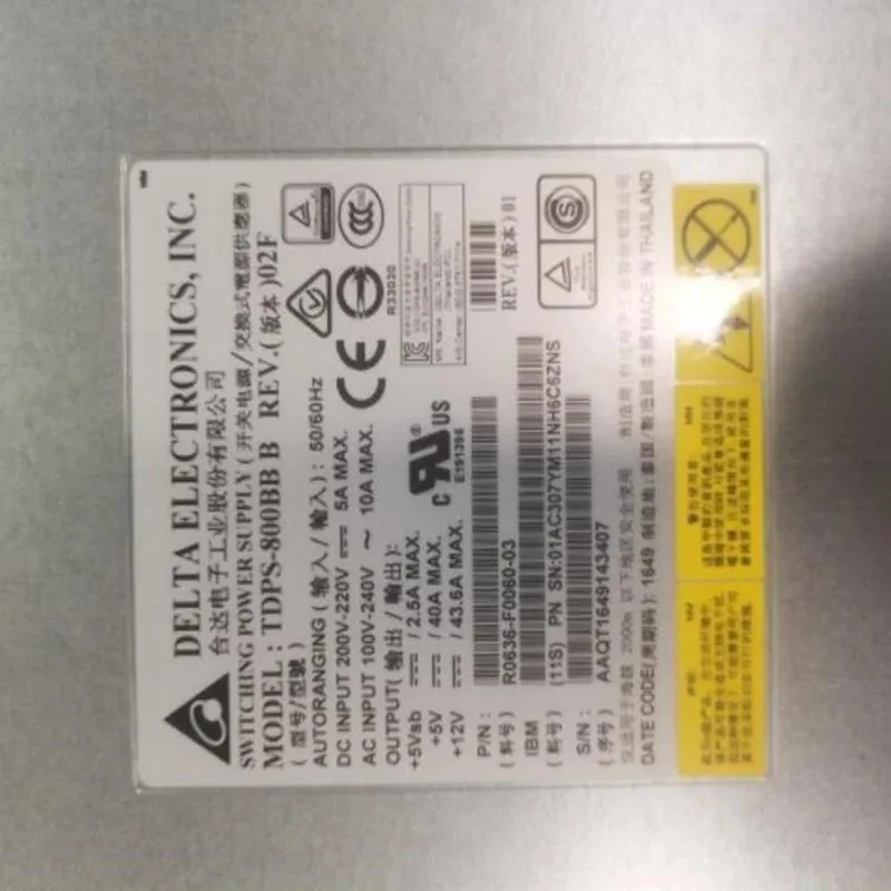 KHACHIMO KHACHIMO 800W ATX Power Supply 01AC307 01AC550 TDPS-800BB B 01LT778 01LT777 — photo du produit