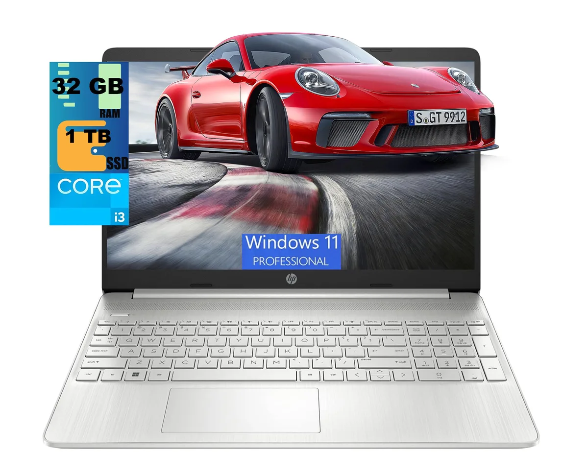 HP HP 15 Raider laptop i3-1115G4 32GB 1TB Silver — photo du produit