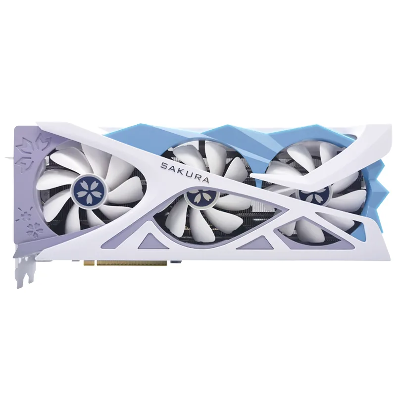 Yeston Radeon RX 9060 XT triple-fan graphics card in silver finish