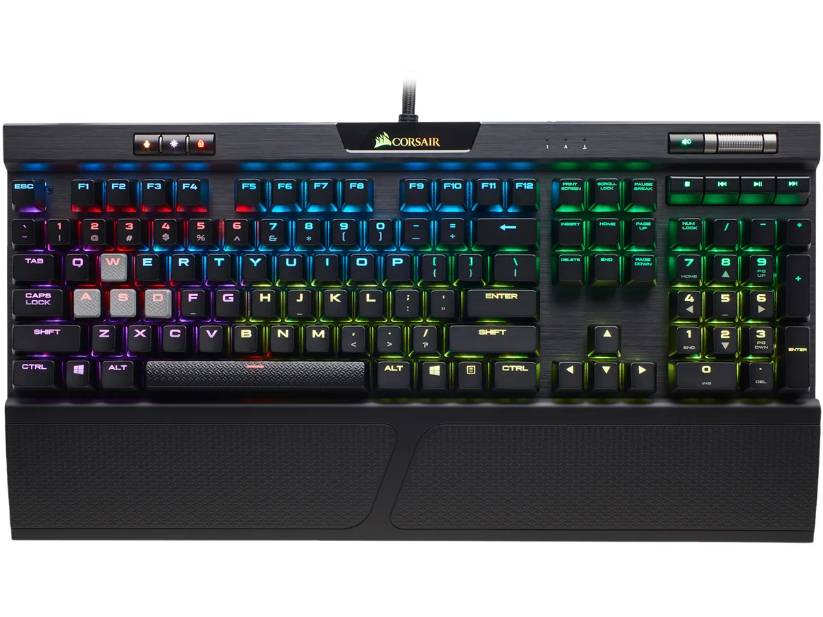Corsair Corsair K70 RGB MK.2 RAPIDFIRE Cherry MX Speed Mechanical Gaming Keyboard CH-9109014-NA — product photo