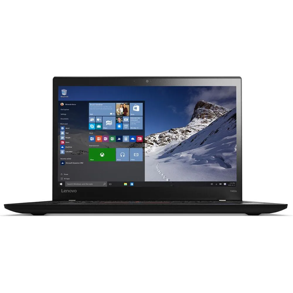 Black 14 inch ThinkPad T460s laptop with minor cosmetic wear